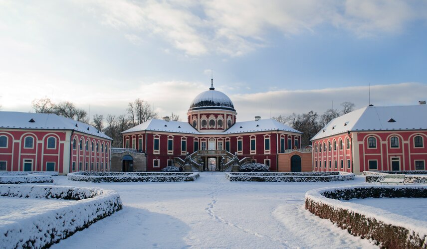 Veltrusy v zimě