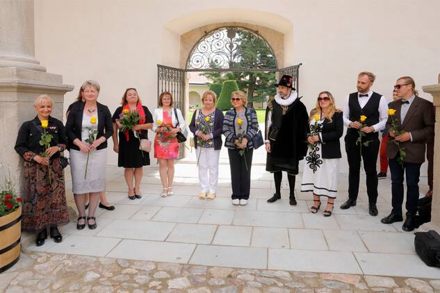 Ze slavnostního zakončení projektu Státní zámek Telč – Růže Vysočiny, 27. 7. 2023