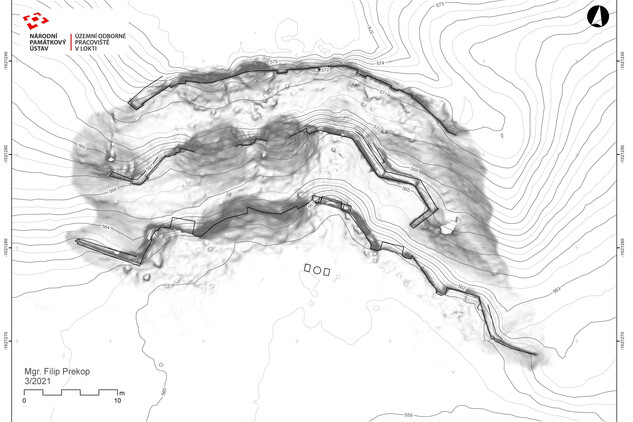 Theatron ve Valči, letecké laserové skenování v kombinaci s geodetickým zaměřením  | © Filip Prekop, NPÚ v Lokti