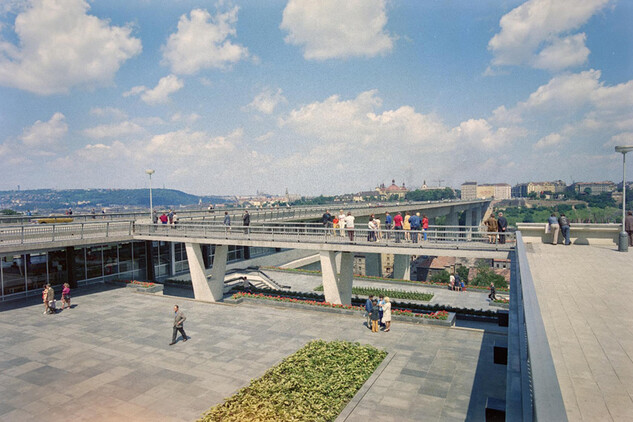 Stanice Gottwaldova, dnes Vyšehrad, 70.-80. léta 20. století (© archiv Metrostavu)