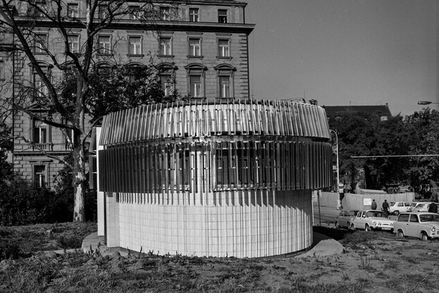 Výdech Vrchlického sady podle projektu Františka Cubra, 70.-80. léta 20. století (© archiv Metrostavu)